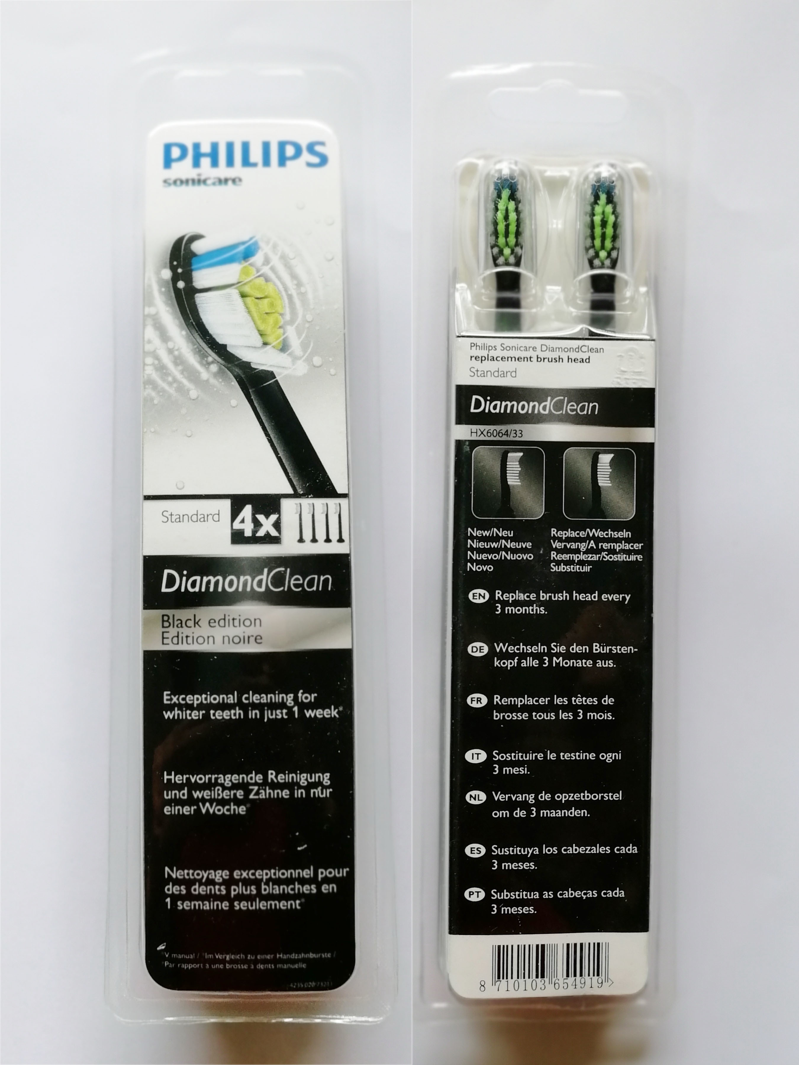 sonicare diamondclean heads black